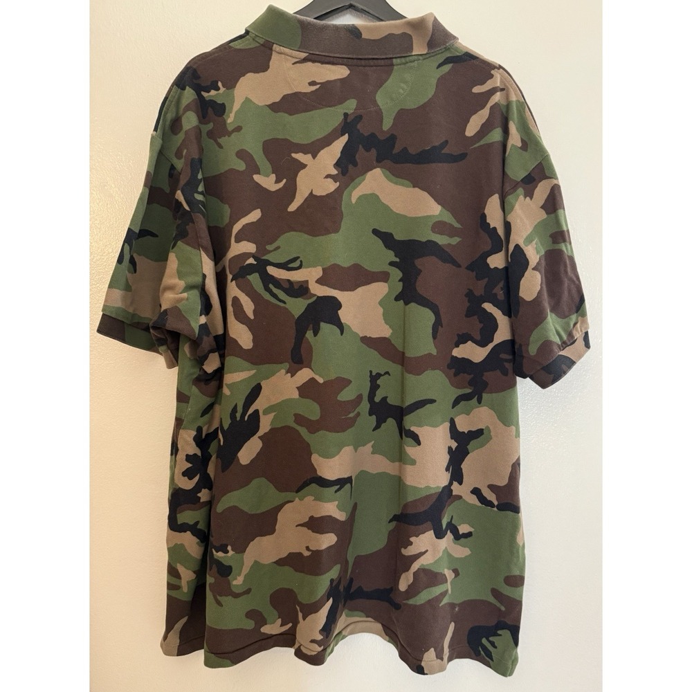 Polo By Ralph Lauren Woodland Camo Polo Shirt Men's Size 4XLB Green Brown Preppy - Picture 2 of 8